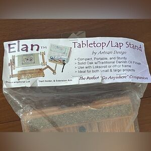 Elan Artisan Design Ultra-Compact Tabletop/Lap Stand - Natural Wood Finish